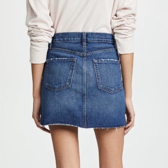 FRAME DENIM Raw Hem Catamaran Jean Skirt sz 27 - Picture 3 of 15